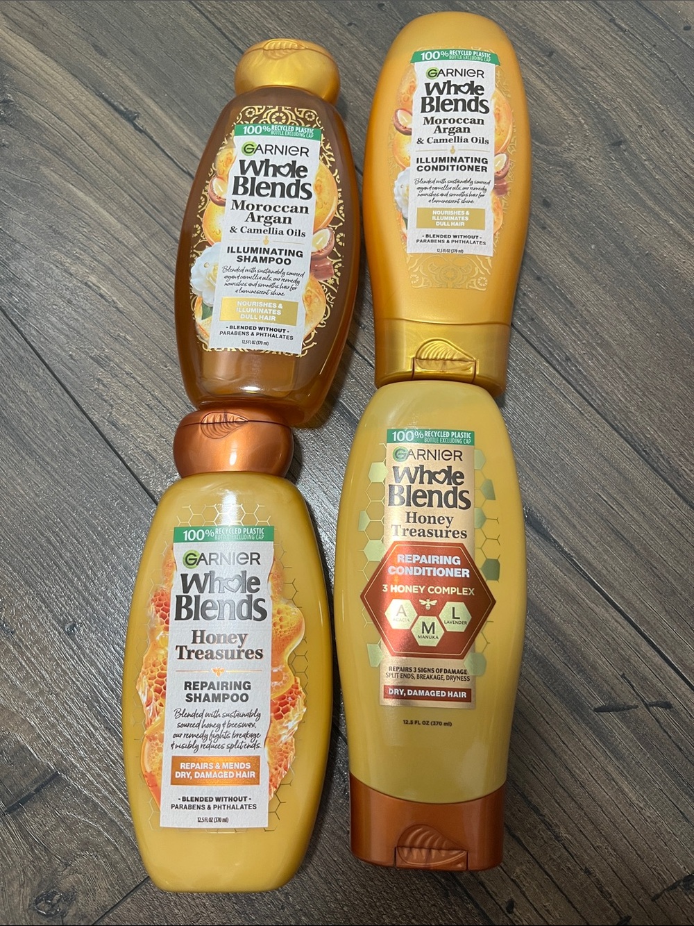 Garnier whole blends hair bundle:  two sets 4 total bottles new